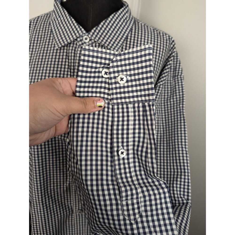 Tommy Bahama Men's Blue Gingham Shirt Newport Grazie 100% Pima Cotton Size XXL - Picture 5 of 11